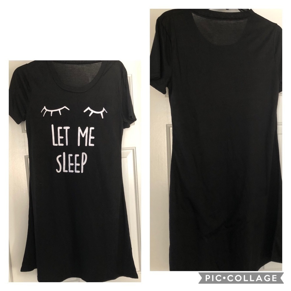 Black Night Shirt - Picture 3 of 3